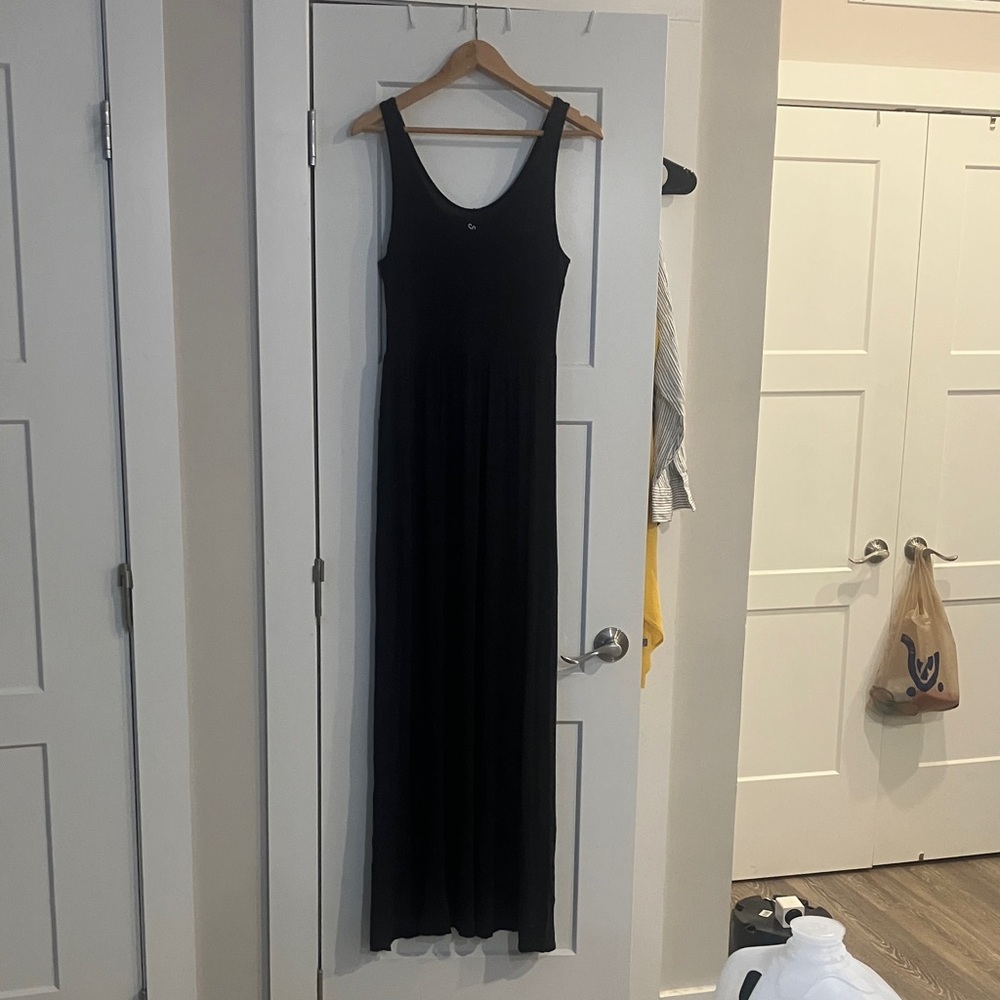 Casual Black Maxi Dress